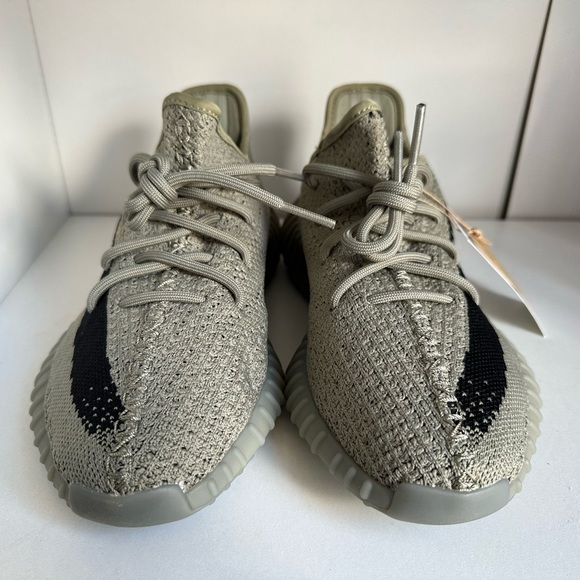 NEW Adidas Yeezy Boost 350 V2 Size 8 US(W)/ 7 US(M) Granite Gray Core Black - Picture 6 of 16